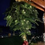 Weihnachtsbaum an der Decke